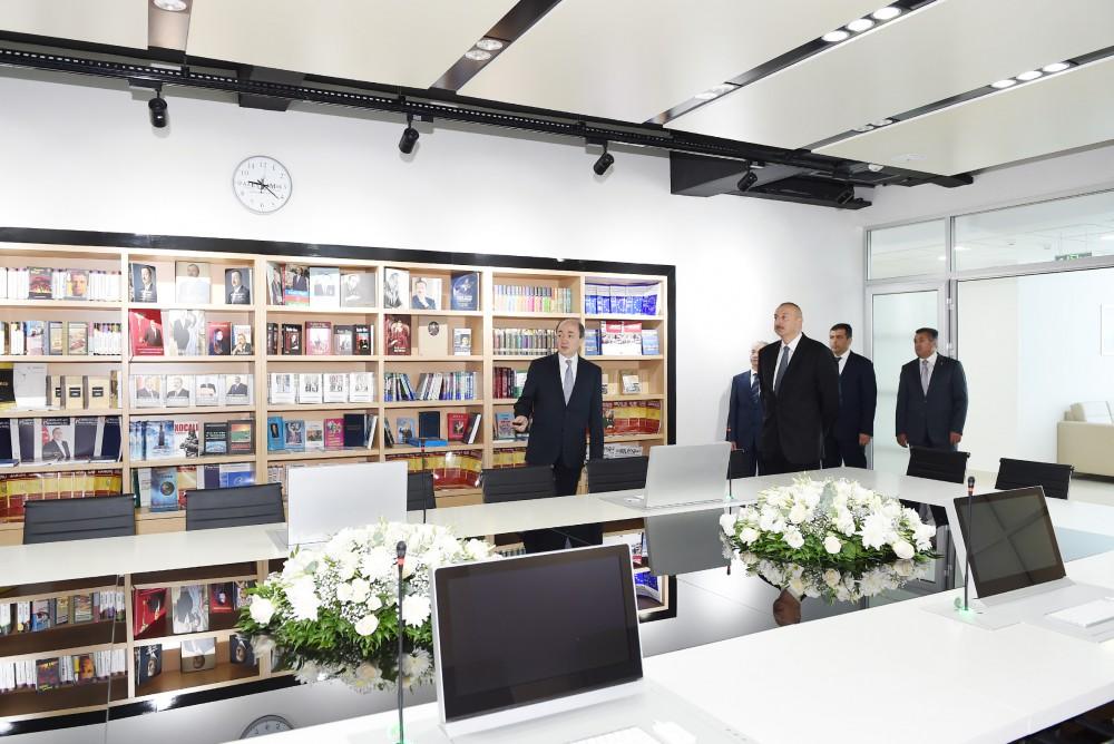 Президент Ильхам Алиев принял участие в открытии нового административного здания Наримановского районного суда (ФОТО)