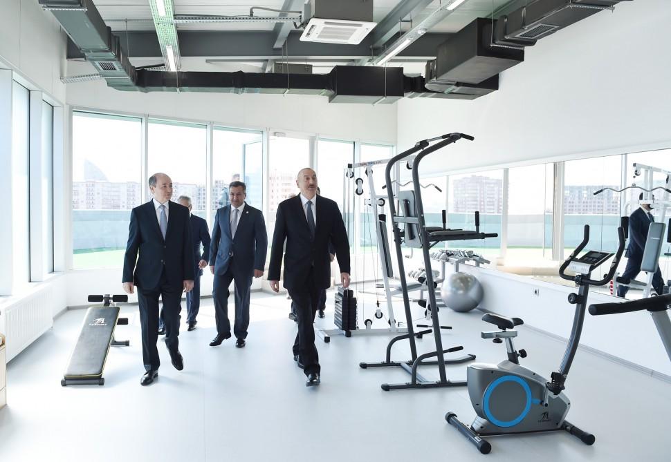 Президент Ильхам Алиев принял участие в открытии нового административного здания Наримановского районного суда (ФОТО)