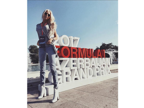 Российская модель Алена Шишкова в Баку: "Потрясающая атмосфера..."