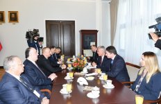 Президент Азербайджана Ильхам Алиев встретился с маршалом Сената Польши (ФОТО)