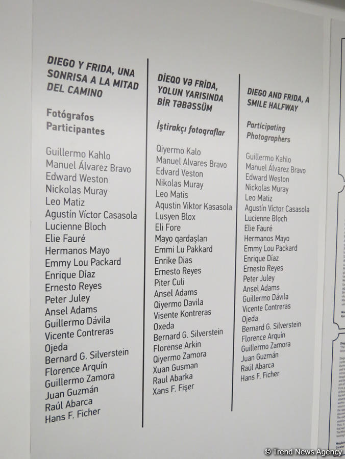 В Баку прошла фотовыставка, посвященная Фриде Кало и Диего Ривере (ФОТО)