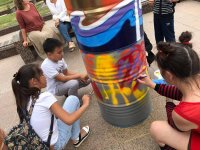 Креативные бочки из Азербайджана удивили гостей фестиваля в Казахстане (ФОТО)