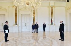 Президент Ильхам Алиев принял верительные грамоты посла Туркменистана (ФОТО)