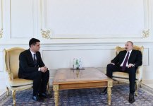 Президент Ильхам Алиев принял верительные грамоты посла Туркменистана (ФОТО)