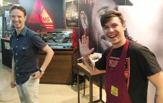 Представители Азербайджана на Фестивале кофе в Одессе (ФОТО)