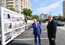 Президент Ильхам Алиев ознакомился с условиями, созданными в новом парке в Баку (ФОТО)
