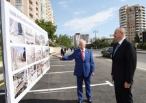 Президент Ильхам Алиев ознакомился с условиями, созданными в новом парке в Баку (ФОТО)