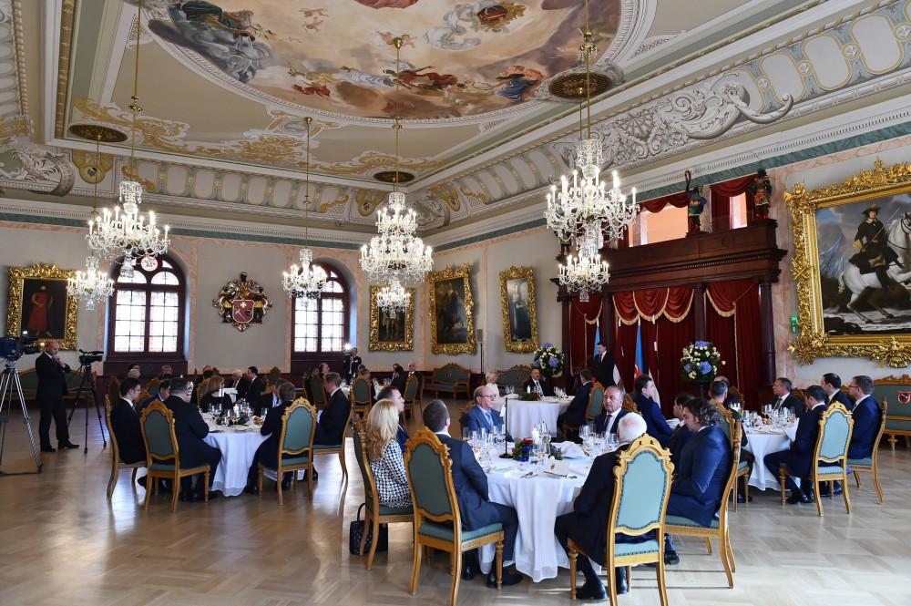 В Латвии в честь Президента Азербайджана Ильхама Алиева был дан официальный прием (ФОТО)