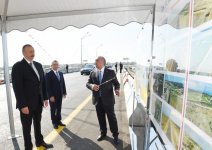 Президент Ильхам Алиев принял участие в открытии реконструированных дорог Пиршаги-Новханы и Бинагади-Новханы-Джорат (ФОТО)