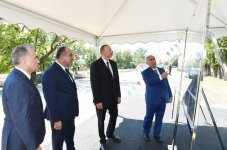 Президент Ильхам Алиев принял участие в открытии автомобильной дороги в Гахском районе (ФОТО)