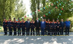 Президент Ильхам Алиев принял участие в открытии автомобильной дороги в Гахском районе (ФОТО)