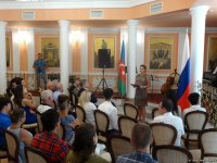 В Баку состоялась церемония проводов азербайджанских студентов на учебу в Россию (ФОТО)