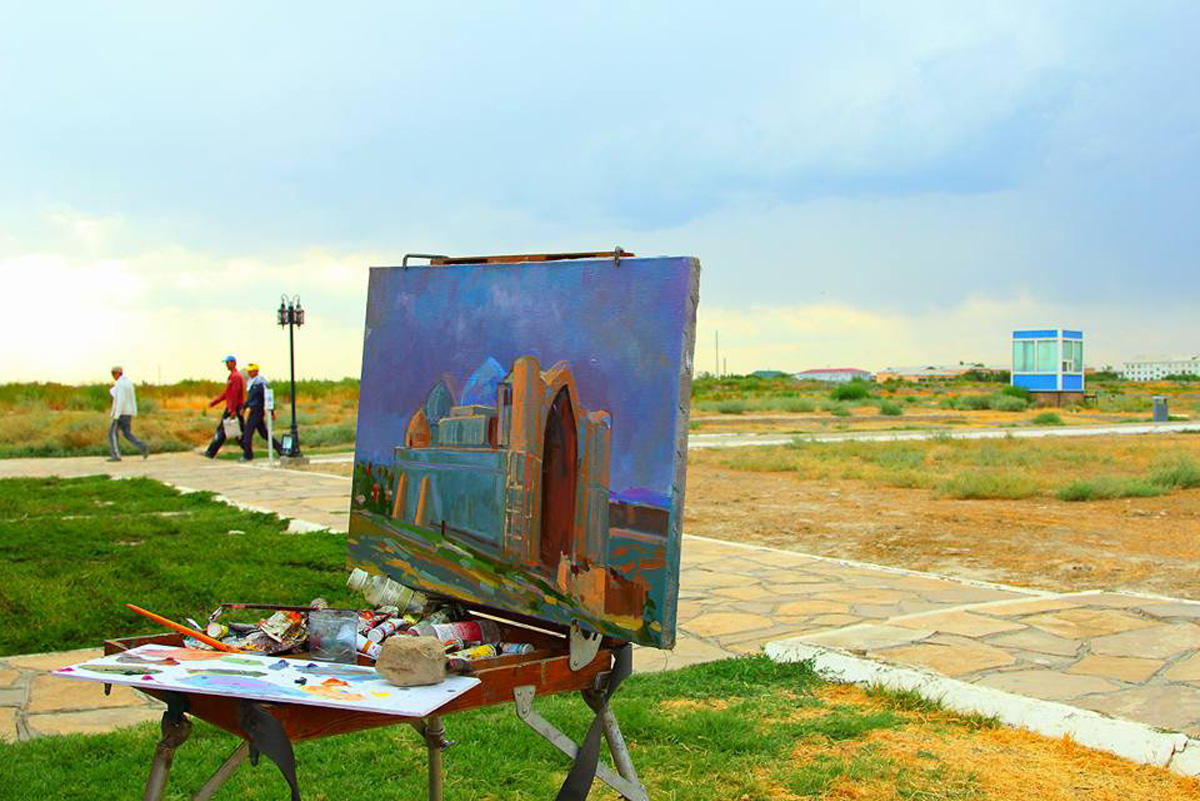 Азербайджан представлен на пленэре ТЮРКСОЙ (ФОТО)