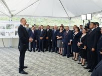 Президент Ильхам Алиев принял участие в открытии проекта снабжения города Гядабей питьевой водой (ФОТО)