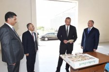 Президент Ильхам Алиев принял участие в открытии предприятия ООО "Avanqard" по очистке и фасовке зерновых и бобовых растений (ФОТО)