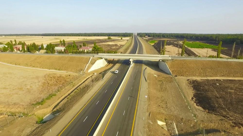 Президент Ильхам Алиев принял участие в открытии автодороги Масаллы-Джалилабад (ФОТО)