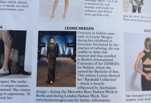 Карабахская коллекция на страницах британского Vogue (ФОТО)