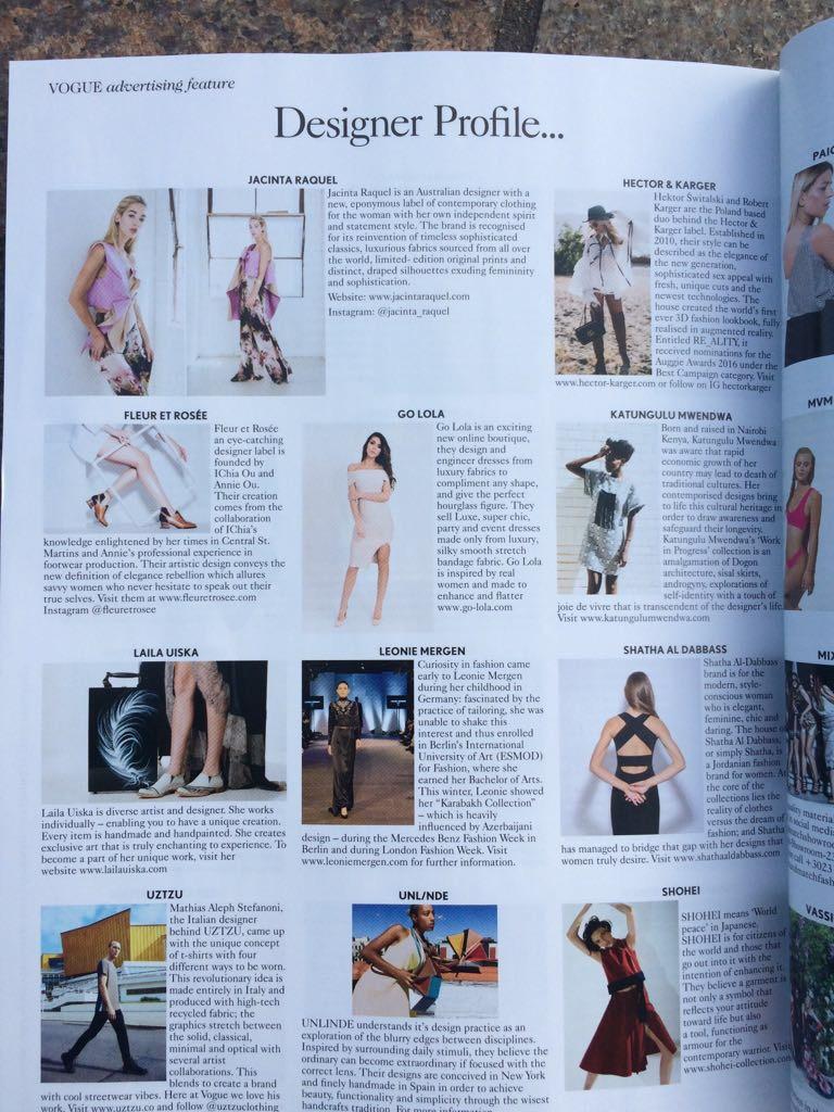 Карабахская коллекция на страницах британского Vogue (ФОТО)