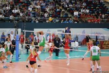 Азербайджанские волейболистки одержали первую победу в рамках Евро-2017 (ФОТО)