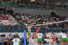 Азербайджанские волейболистки одержали первую победу в рамках Евро-2017 (ФОТО)