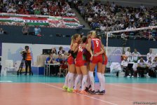 Азербайджанские волейболистки одержали первую победу в рамках Евро-2017 (ФОТО)