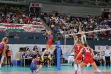 Азербайджанские волейболистки одержали первую победу в рамках Евро-2017 (ФОТО)