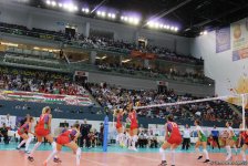 Азербайджанские волейболистки одержали первую победу в рамках Евро-2017 (ФОТО)