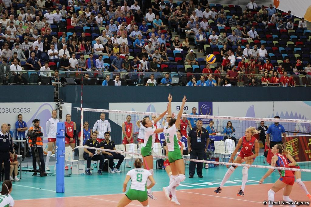 Азербайджанские волейболистки одержали первую победу в рамках Евро-2017 (ФОТО)