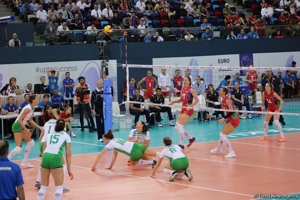 Азербайджанские волейболистки одержали первую победу в рамках Евро-2017 (ФОТО)