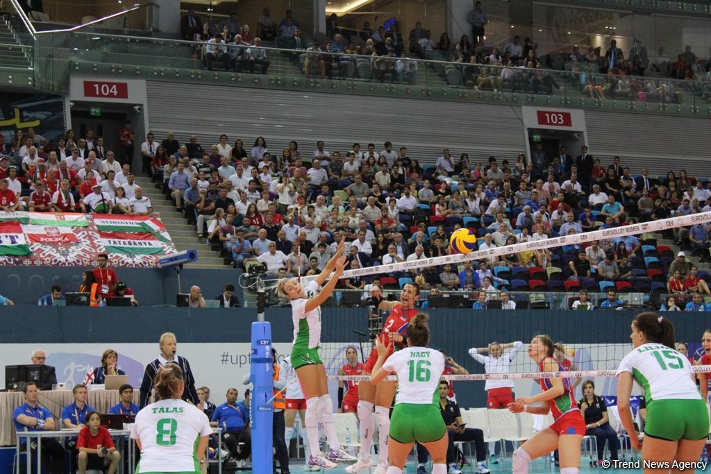 Азербайджанские волейболистки одержали первую победу в рамках Евро-2017 (ФОТО)