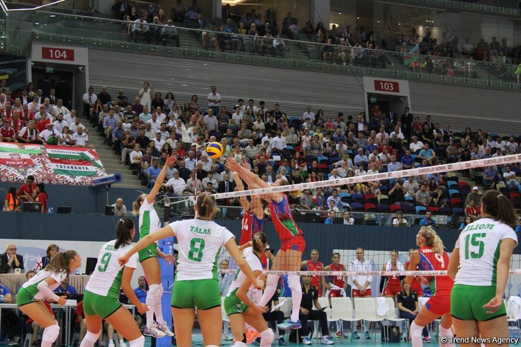 Азербайджанские волейболистки одержали первую победу в рамках Евро-2017 (ФОТО)