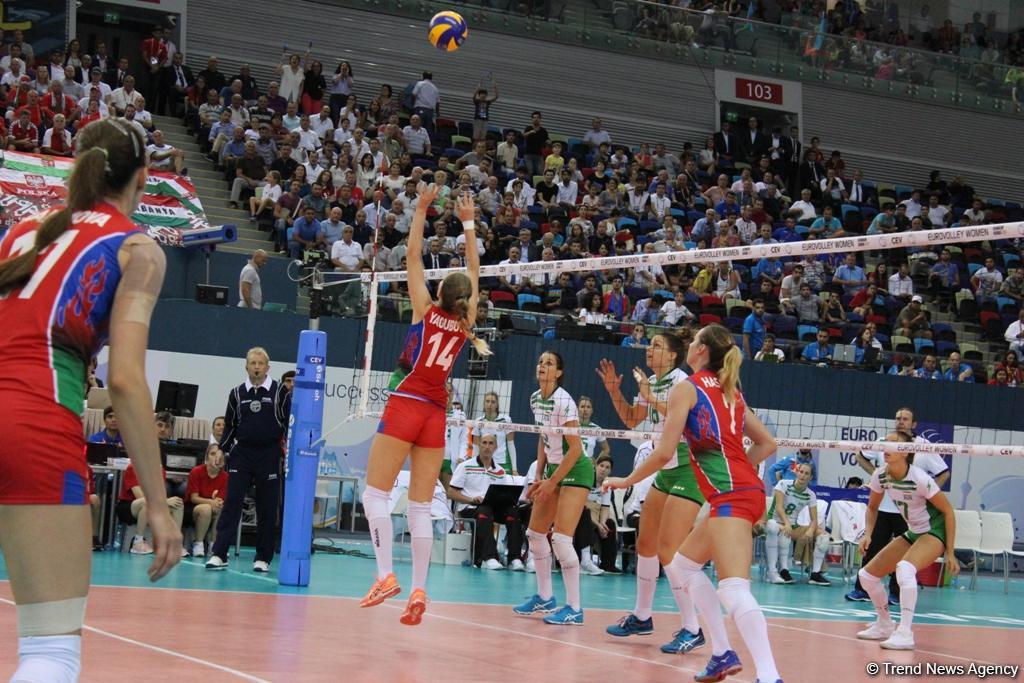 Азербайджанские волейболистки одержали первую победу в рамках Евро-2017 (ФОТО)