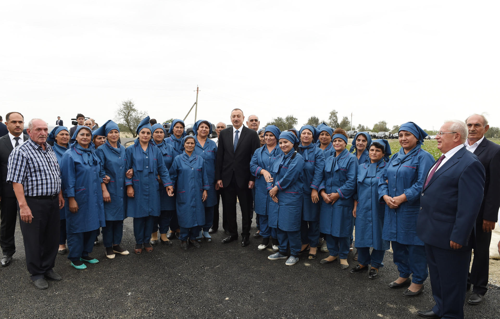 Президент Ильхам Алиев ознакомился с хлопковым участком в Нефтчалинском районе (ФОТО)