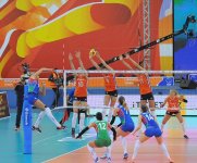 Президент Ильхам Алиев и его супруга наблюдали за игрой сборной Азербайджана по волейболу (ФОТО)