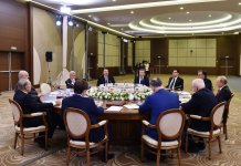 Президент Ильхам Алиев принял участие в заседании Совета глав государств СНГ в узком составе (ФОТО)