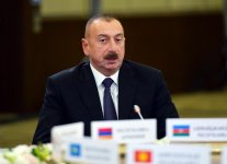 Президент Ильхам Алиев принял участие в заседании Совета глав государств СНГ в узком составе (ФОТО)