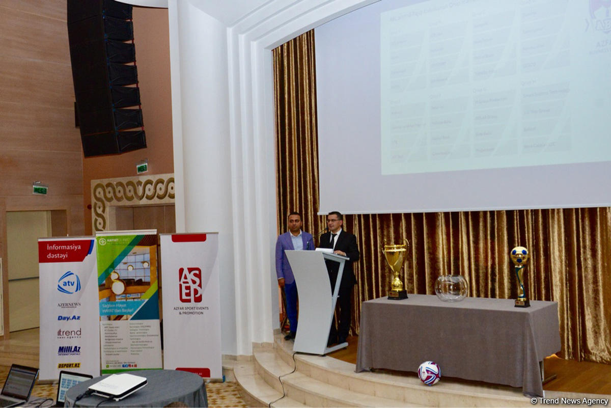 В Баку состоялась церемония жеребьевки AZFAR Business League по мини-футболу (ВИДЕО, ФОТО)