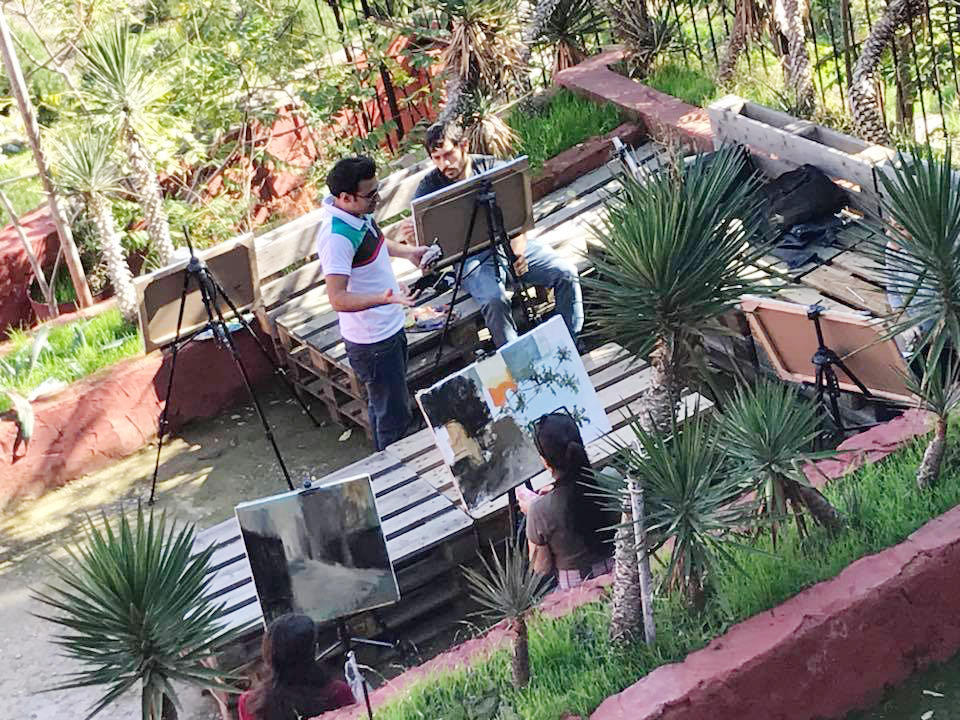 Сочные краски и яркие цветовые гаммы: пленэр памяти Назима Мамедова в Баку (ФОТО)