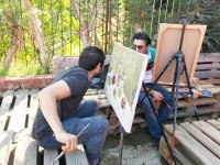 Сочные краски и яркие цветовые гаммы: пленэр памяти Назима Мамедова в Баку (ФОТО)