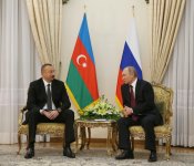 В Тегеране прошла встреча президентов Ильхама Алиева и  Владимира Путина (ФОТО)