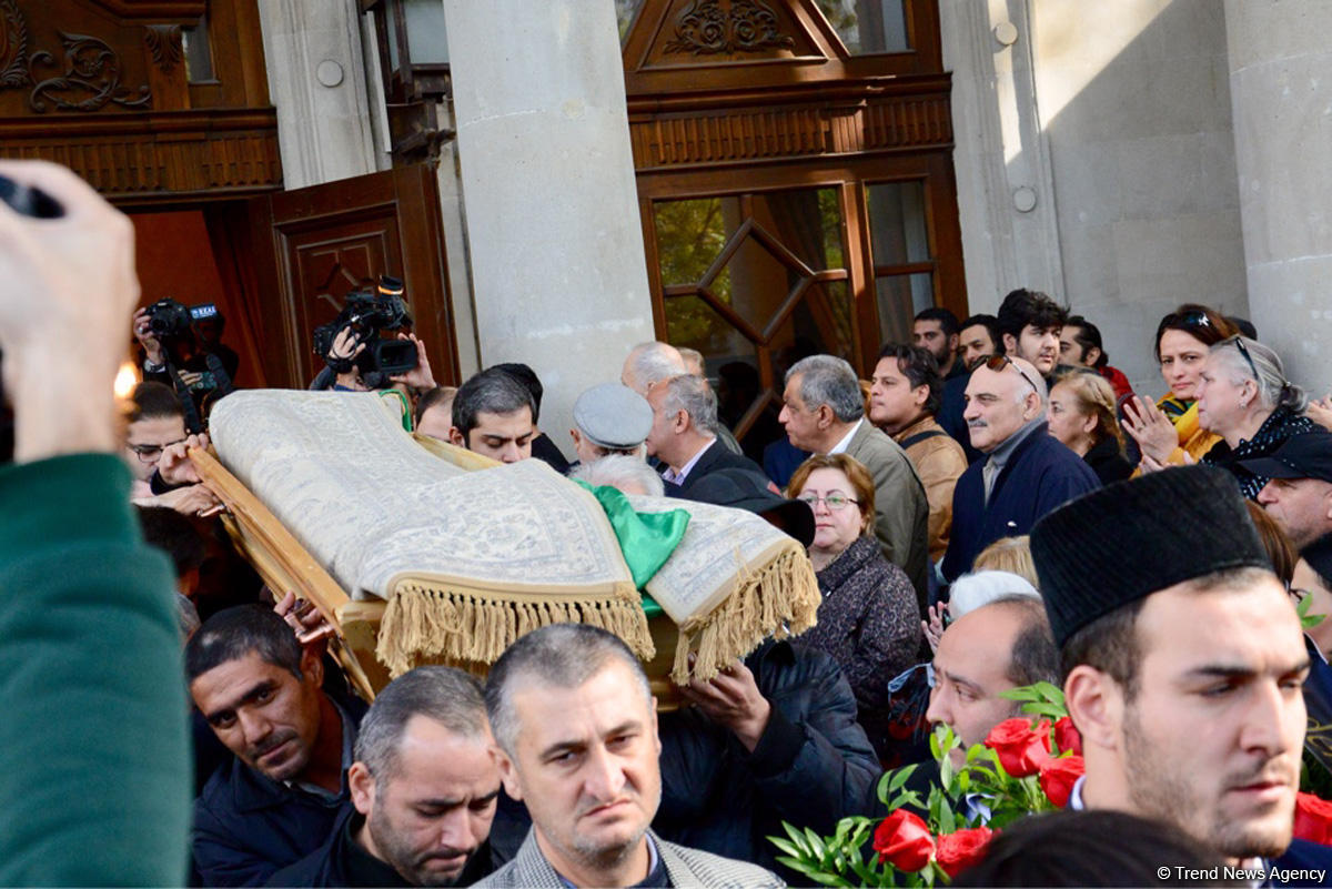 В Баку проходит церемония прощания с Рафигом Гусейновым (ФОТО)