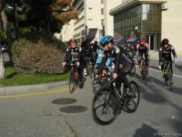 В Баку прошел велопробег, посвященный Дню Государственного флага Азербайджана (ФОТО)