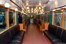 В Бакинском метрополитене  демонстрируются отреставрированные ретро-вагоны (ФОТОРЕПОРТАЖ)