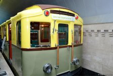 В Бакинском метрополитене  демонстрируются отреставрированные ретро-вагоны (ФОТОРЕПОРТАЖ)