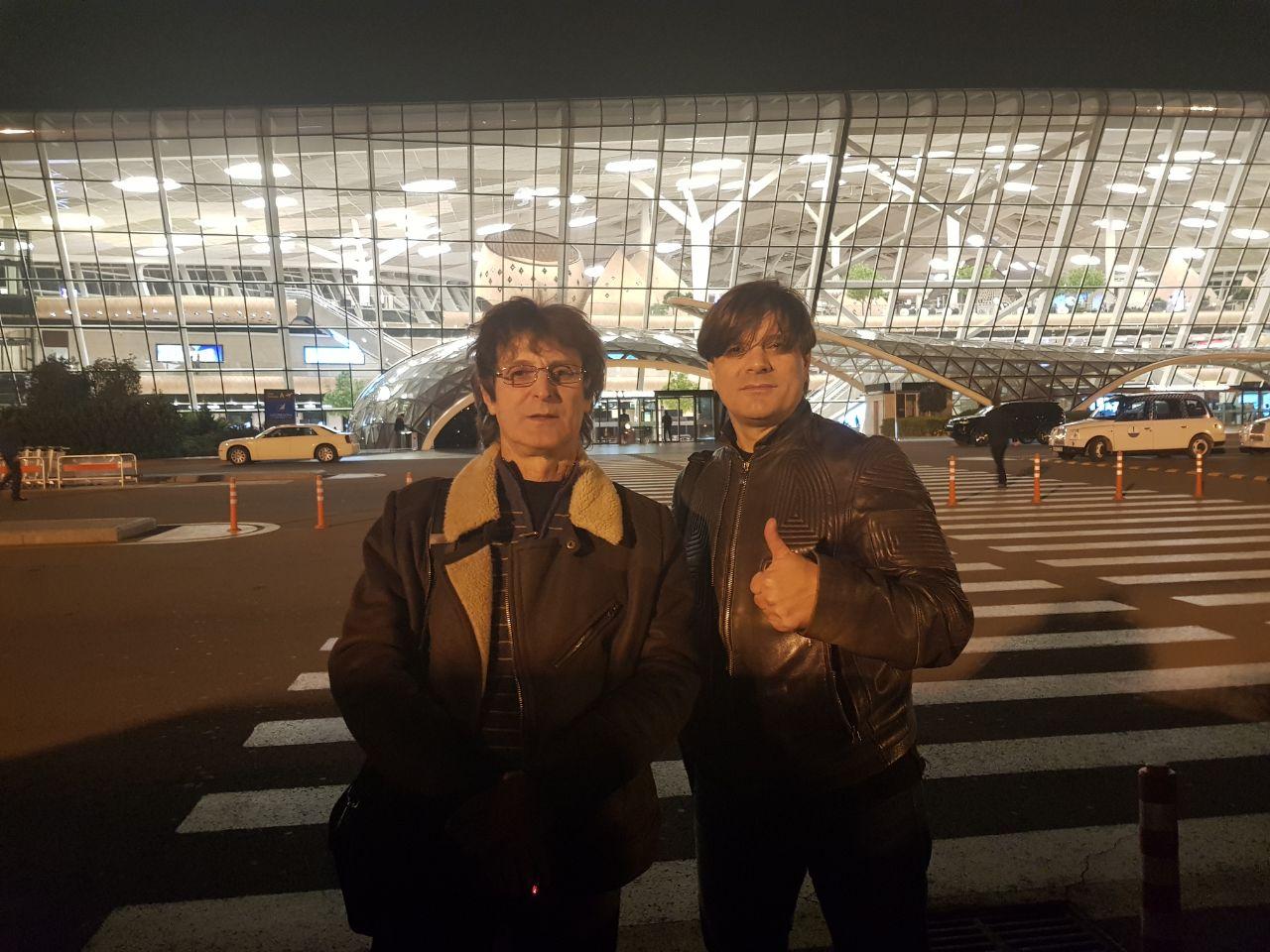 Известный певец Николай Трубач приехал в Баку (ФОТО)