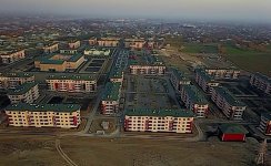 Президент Ильхам Алиев ознакомился с новым жилым комплексом для семей вынужденных переселенцев в Тертере (ФОТО)