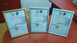 Шафига Мамедова и Джамиль Гулиев наградили призеров конкурса "Время и пространство" (ФОТО)