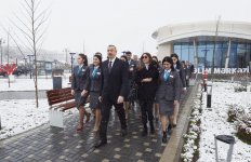 Президент Ильхам Алиев и его супруга приняли участие в открытии комплекса ASAN Həyat в Губе (ФОТО)