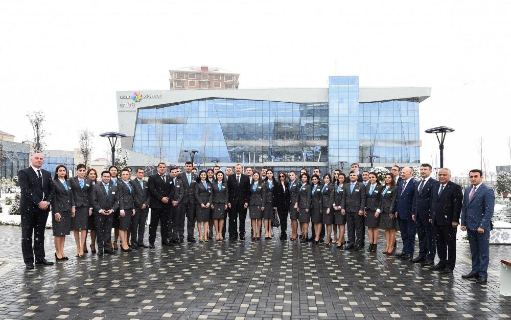 Президент Ильхам Алиев и его супруга приняли участие в открытии комплекса ASAN Həyat в Губе (ФОТО)