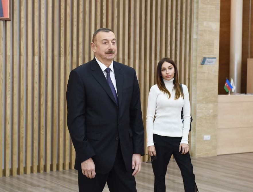 Президент Ильхам Алиев и его супруга приняли участие в открытии комплекса ASAN Həyat в Губе (ФОТО)